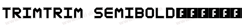 TrimTrim SemiBold字体下字体转换